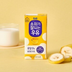 [매일우유] 소화가잘되는우유 멸균 바나나 (190mL*24개)